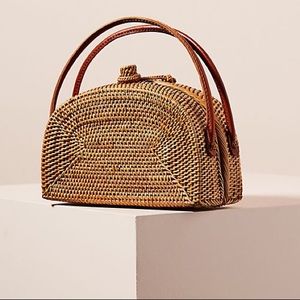 Anthropologie Amalia Half-Moon Clutch